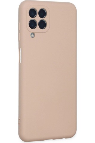 Samsung Galaxy M33 Kılıf Nano İçi Kadife Silikon - Pudra Düz Renkli
