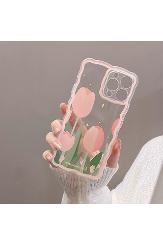 Telefon Kılıfı Lale Sevimli Desen İphone Uyumlu12 İçin