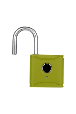 Hallow T1004d Akıllı Bt Parmak İzi Asma Kilit Şarj Edilebilir Yeşil