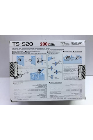 Pıoneer Ts-S20 20 Mm Dome Tweeter 200 Watt Maximum Power