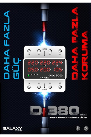 Galaxy D380 Trifaze Akım Kontrol Cihazı 63a
