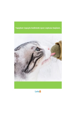 Kedi Otu Oyun Topu 5 Cm Dayanıklı Eğlence