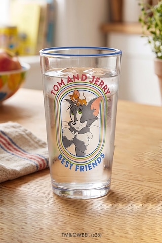 Tom And Jerry Ve Bugs Bunny 2'li Meşrubat Bardağı Seti 570 Cc Renkli