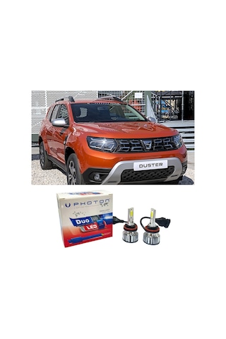 Dacia Duster 2 Led Xenon Kısa Far Ampulü H7 Duo Yeni Seri Beyaz 2018+