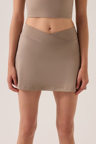 Los Ojos X Ece Vizon 2 Katmanlı Tenis Eteği Skort Vizon Vizon