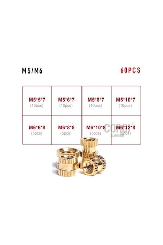 M5/m6 Pirinç Somun