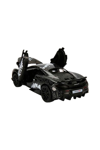 1:32 Sesli Ve Işıklı Rmz Hobby Keith Haring Serisi Die Cast Çek Bırak Model Araba - Siyah Mclaren 60