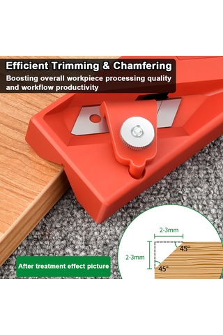 Ximistore9 Abs Pah Kırma Planyası - 45 Açılı Ahşap, Alçıpan Ve Fiber Kesme Aleti