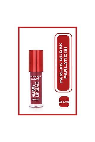 Mood Gleamy Lip Glaze Dudak Parlatıcısı 206 Plum Glaze Bordo