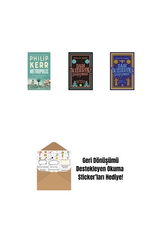 Metropolis + Dahi İkizlerin Serüvenleri - Faizabad'ın Beş Fakiri + Dahi İkizlerin Serüvenleri - Babilli Mavi Cin + Okuma Sticker'ları