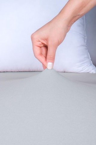 Nordqueen %100 Pamuk Tek Kişilik 100x200 Lastikli Çarşaf Gri