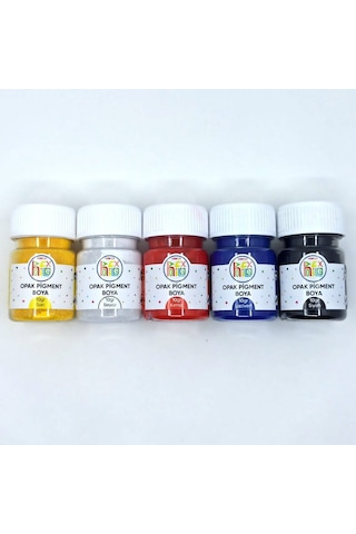 Hobby Epoksi Reçine Pigment Toz Boya Opak 5 Ana Renk Seti