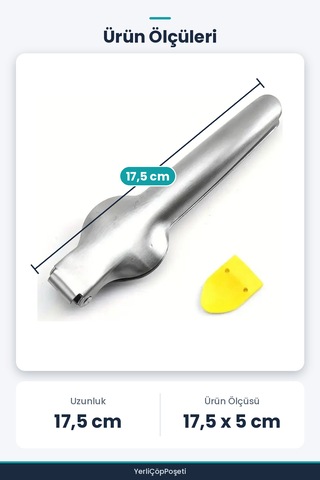 Profesyonel Metal Kestane Çizici Pense Gümüş