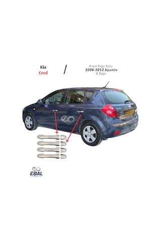 Kia Ceed Krom Kapı Kolu 4 Kapı 2006-2012 Arası Uyumlu P. Çelik