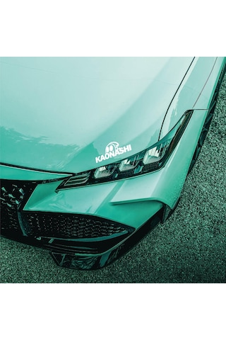 Kaonashı Japon Otomobil Sticker Jdm Sticker Motosiklet Araba Laptop Sticker Yapışkanlı Folyo Sarı