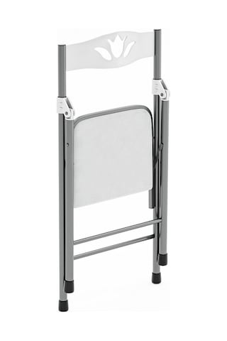 Katlanır Sandalye Mutfak Sandalyesi Beyaz 1046