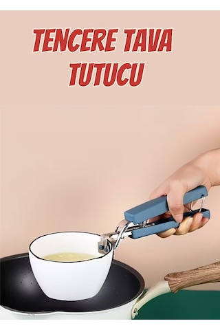 Tencere Ve Tava Tutucu Aparat Kaymaz, Güvenli Ve Pratik Kullanım Çok Renkli