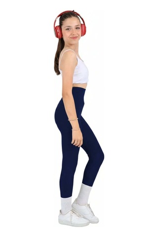 Erdem Kıds Kız Çocuk Okul Yüksek Bel, Koşu, Yürüyüş, Casual, Spor, Atletik, Egzersiz, Fittness Tayt Lacivert Lacivert