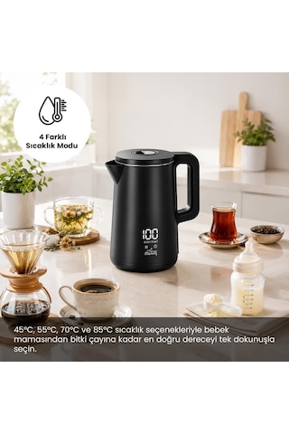 Any Morning Sın2633 Dijital Göstergeli 1.8 Lt Çelik Su Isıtıcı