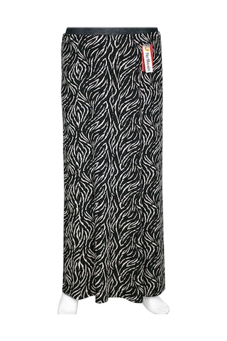 Hesna Kadın Ecem Battal Beden 8 Parça Lastikli Siyah Etek D28 Siyah