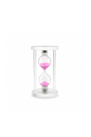 Orta Cam Kum Saati Cam Standlı Çap: 6.8cm-yükseklik: 12cm 5250