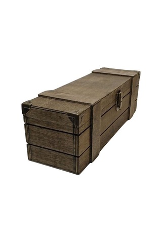 Ahşap Şarap Şişesi Sunum Ve Hediye Kutusu