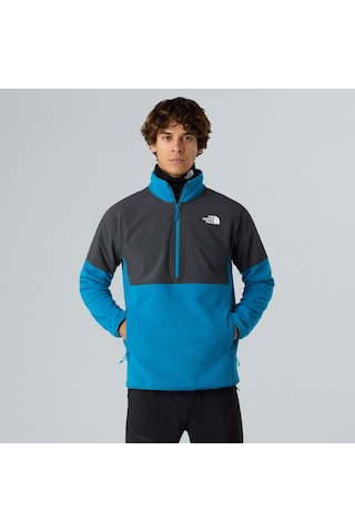 The North Face M Glacier Heavyweight 1/2 Zip Erkek Polar-30503 Mavi