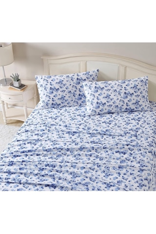 Laura Ashley Emelisa Flanel Nevresim Takımı %100 Pamuk, Ultra Yumuşak, Full Boy Renkli 130 X 190 Cm