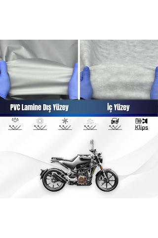 Husqvarna Svartpilen 250 Su Geçirmez Motosiklet Brandası Motor Br