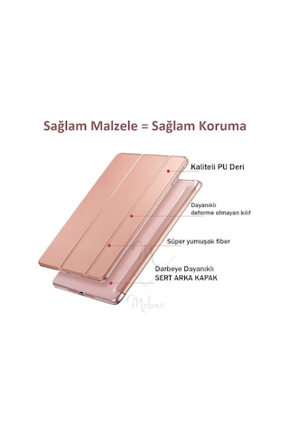 Apple Uyumlu iPad Air 1 Air 2 9.7 Kılıf PU Deri Smart Standlı Case A1474 A1475 A1476 A1566 A1567