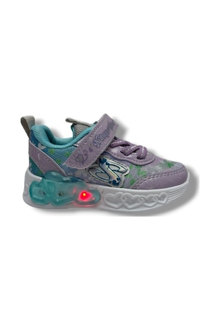 Ndrops 032-26 Anorak Rugan Yıldızlı Anatomik Kız Çocuk Sneaker Lila Turkuaz 22-25 LILA
