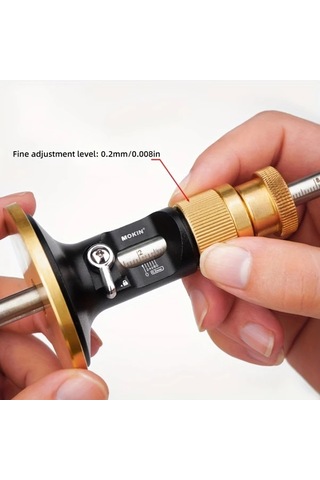 Fochsia Alaşım Çizici - Hassas Avrupa İşaretleme Şerit Metre Pirinç Sap