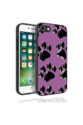 Apple Uyumlu iPhone 8 Kılıf Desenli Kamera Korumalı Parlak Zore Nora Kapak NO3