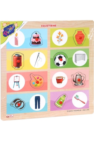 Ony-369-370 Ahşap Tutmalı Eşleştirme İlişkili Nesneler -onyıl.