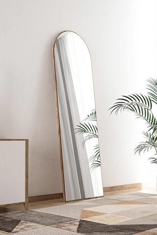 Tarz Design Ceviz Antre Koridor Konsol Duvar Salon Banyo Wc Ofis Yatak Odası Boy Ayna 40x120 Cm Çok Renkli
