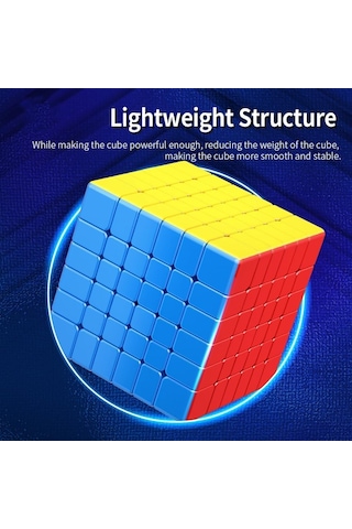 Xmdcuber Moyu Meilong 6 M Speed Cube 6 X 6 Manyetik Çıkartmasız, Meilong 6 M V2 Speed Cube 6x6x6 Manyetik Sihirli Kü
