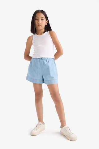 Defacto Kız Çocuk Beli Lastikli Jean Şort B6386a825smnm39 Mavi