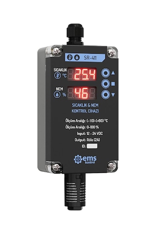 Ems Sr-411 ,24vdc 0..10v Ekranlı Isı-nem Kontrol