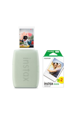 Instax Mini Link 3 Yeşil Akıllı Telefon Yazıcısı Ve 20'li Mini Film Yeşil