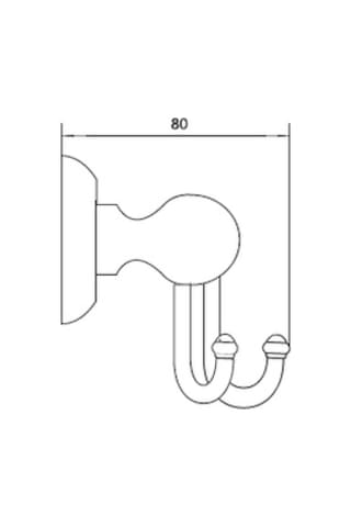 Csk Atlantis Ikili Bornoz Askılık - Antik Çok Renkli