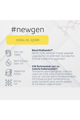 Newgen Clay Celasing Gel Yüz Temizleme Jeli 210 ML