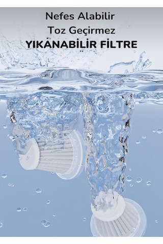 Enshall 06 Araç İçi Şarjlı 16000pa Katlanabilir Çantalı Süpürge