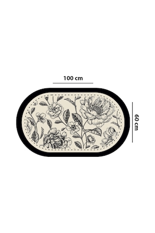 Rasse Tekli 60x100 Cm Banyo Paspas Seti, Kaydırmaz Tabanlı Djtbanyo Renkli