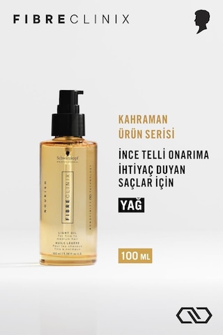 Fibre Clinix İnce Telli Saçlar İçin Onarım Yağı 100ml Light Oil