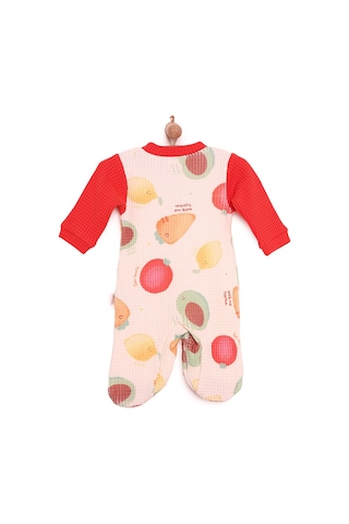 Bebetto Yenidoğan Vegatables Patikli Tulum Unisex 23Kbbtuptt004_Turuncu