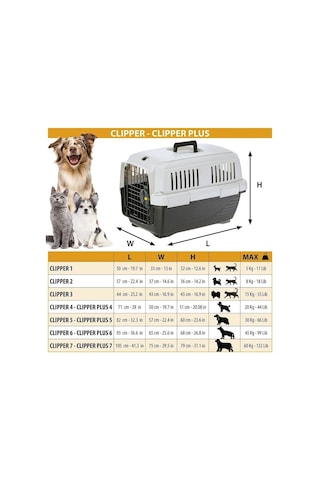 Ferplast Clipper 6 Plus Kedi Köpek Taşıma Kafesi 93x65x68cm