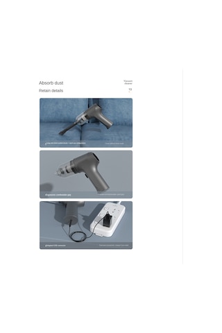 Crackedice Taşınabilir Araba Elektrikli Süpürgesi 11000pa Güçlü Emiş Araba Masaüstü-c