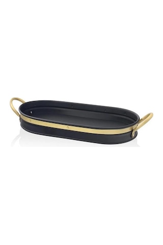 The Mia GLN0082 Galvin Tepsi Siyah 65x33 Cm