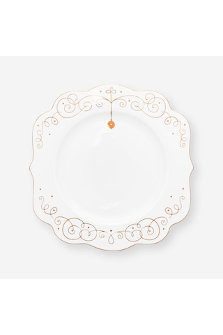 Beyaz Porselen Yemek Tabağı 28 Cm