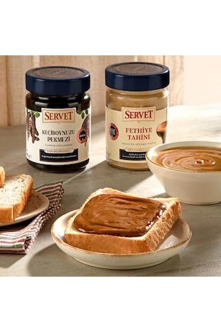 Servet Tahini 300g + Keçiboynuzu Pekmezi 400g